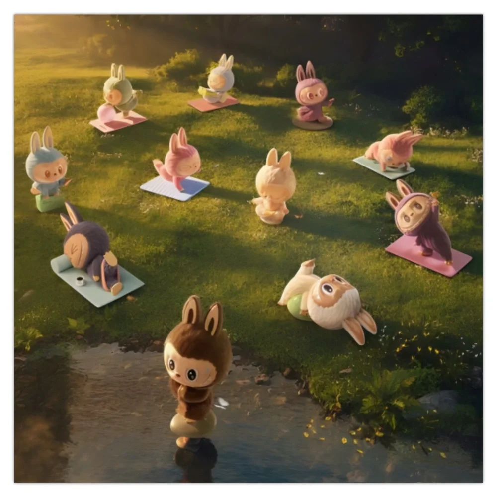 Pop Mart The Monsters Lazy Yoga Series - Blind Box - Figurine - Picture 2 of 16